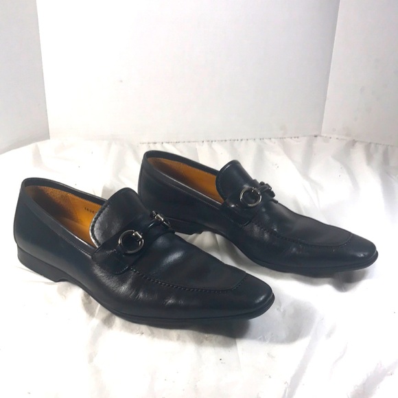 Magnanni Mens  Black Leather Naza Bit  Slip On  Loafers main image 8